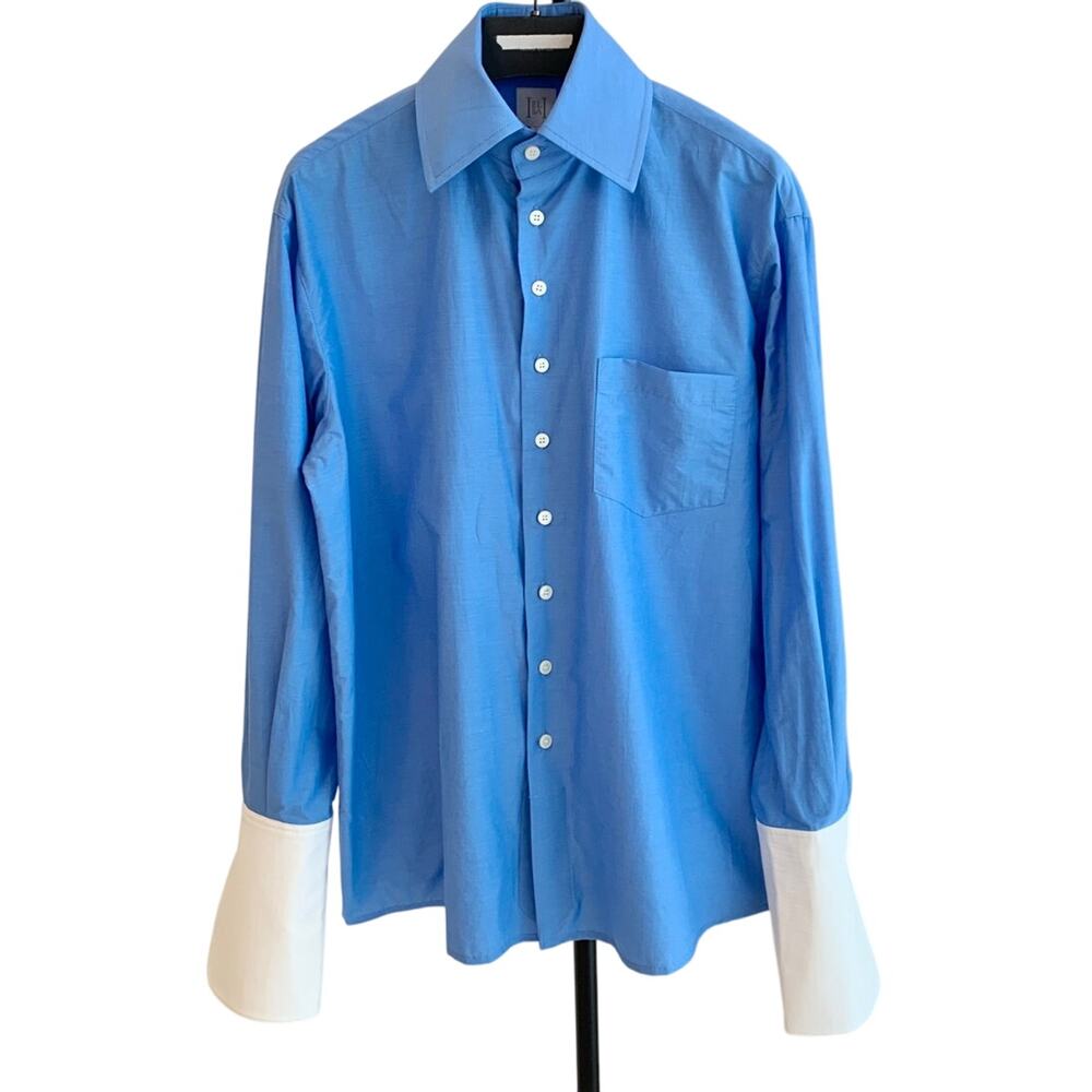 Helsa Classic Oversized Shirt in Tech Poplin L - Picture 6 of 7